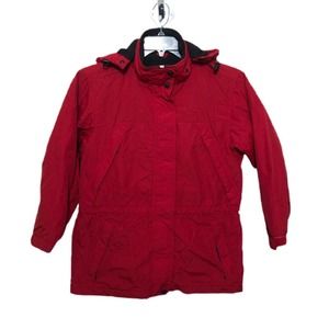 Eddie Bauer - Women's Red Outdoor Hooded Jacket
